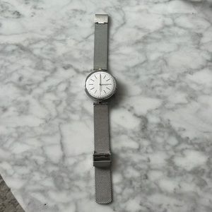 Skagen hybrid women’s silver watch